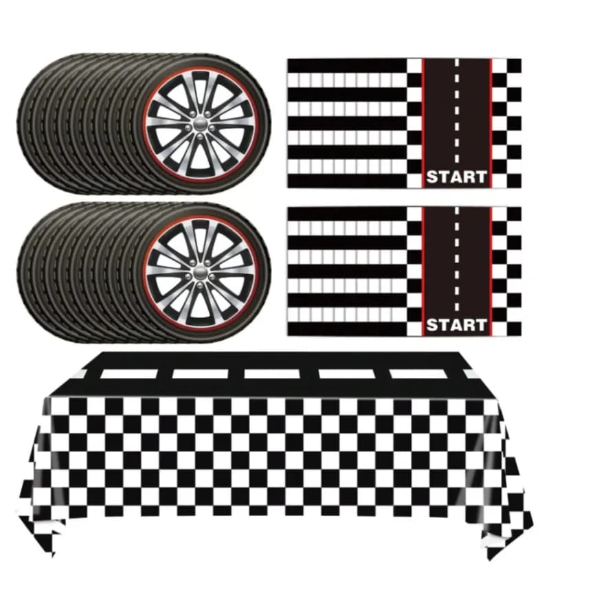 Race Car Tableware Set 20 Persons 