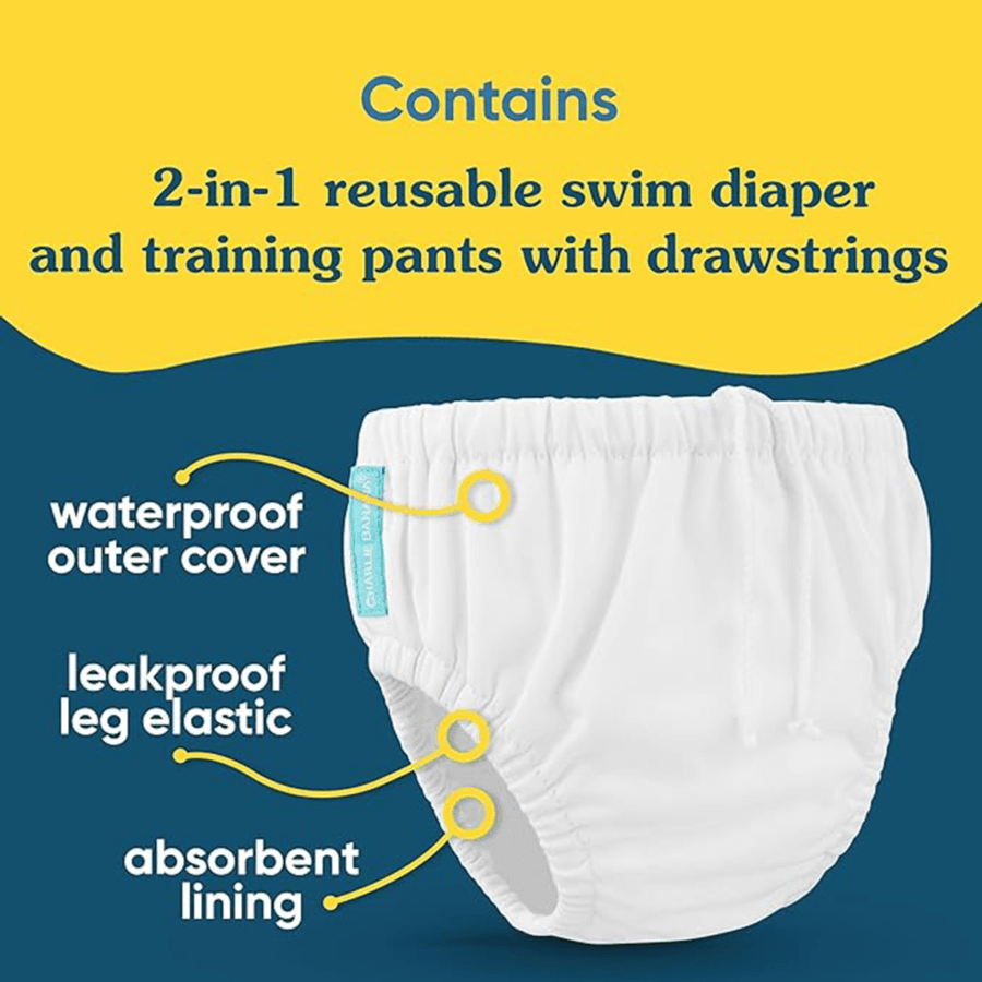 Charlie Banana 2in1 Swim Diaper & Training Pants Mermaid Tiffany Xl