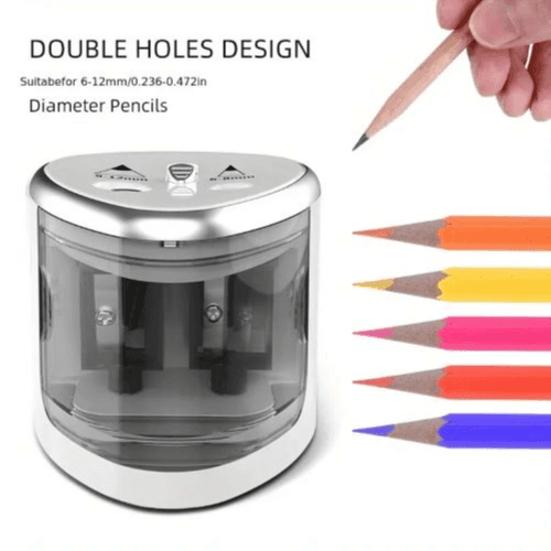 Electric Pencil Sharpener (Silvery)