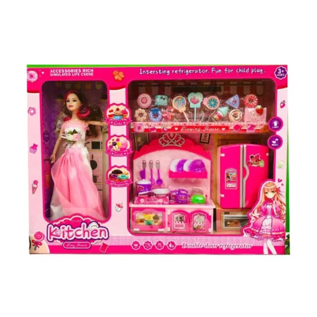 Kitchen play house with doll No.6149