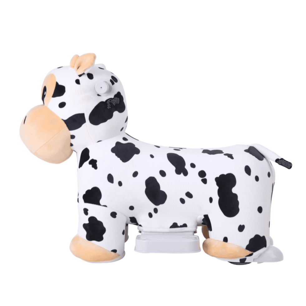 6Volt Rechargeable Cow Plush Kids Ride-on with Music Function