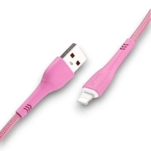 WIX SuperCord ChargeSync USB To Lightning Cable (Pink)