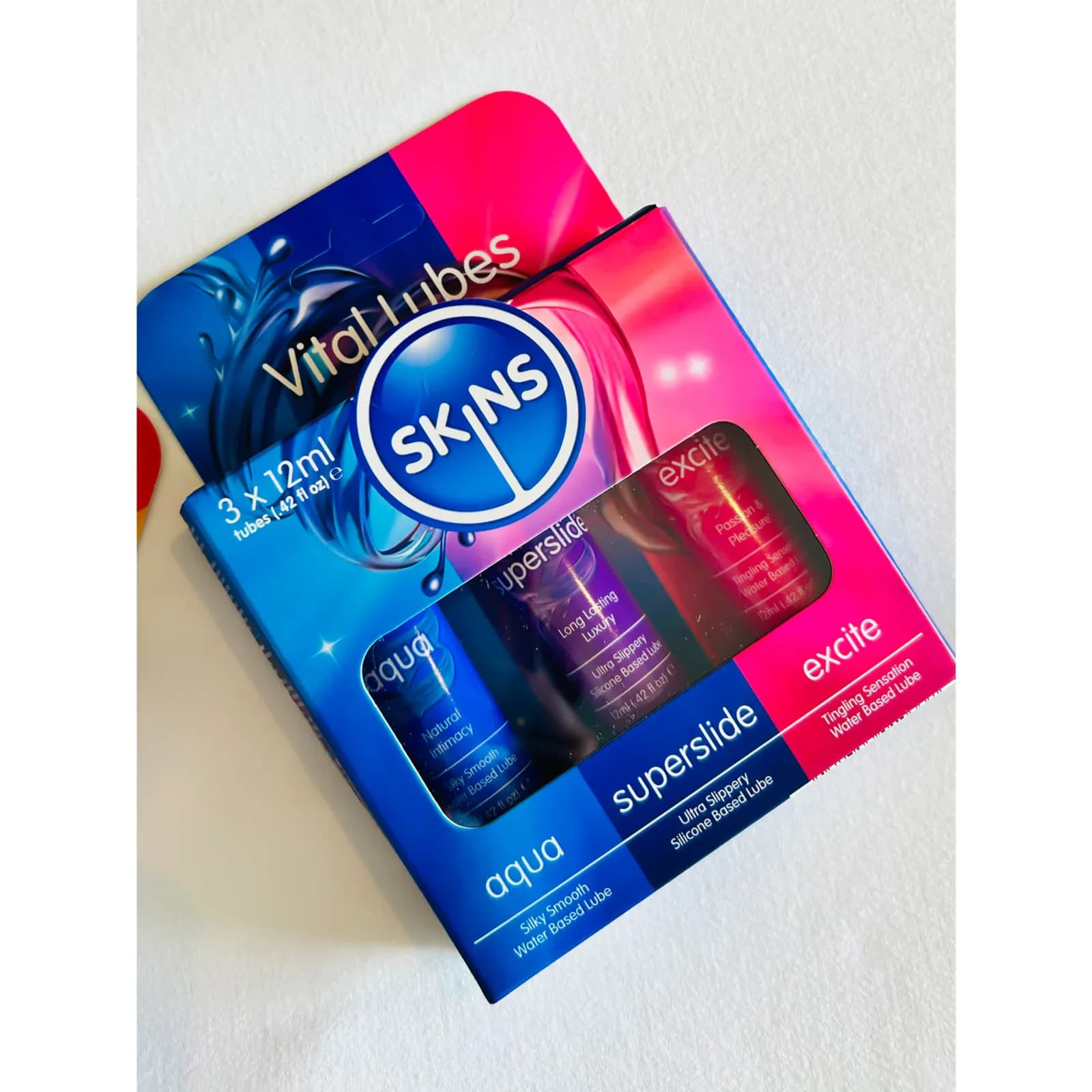 SKINS VITAL LUBRICANT(AQUA,SUPERSLIDE,EXCITE) 3*12ML