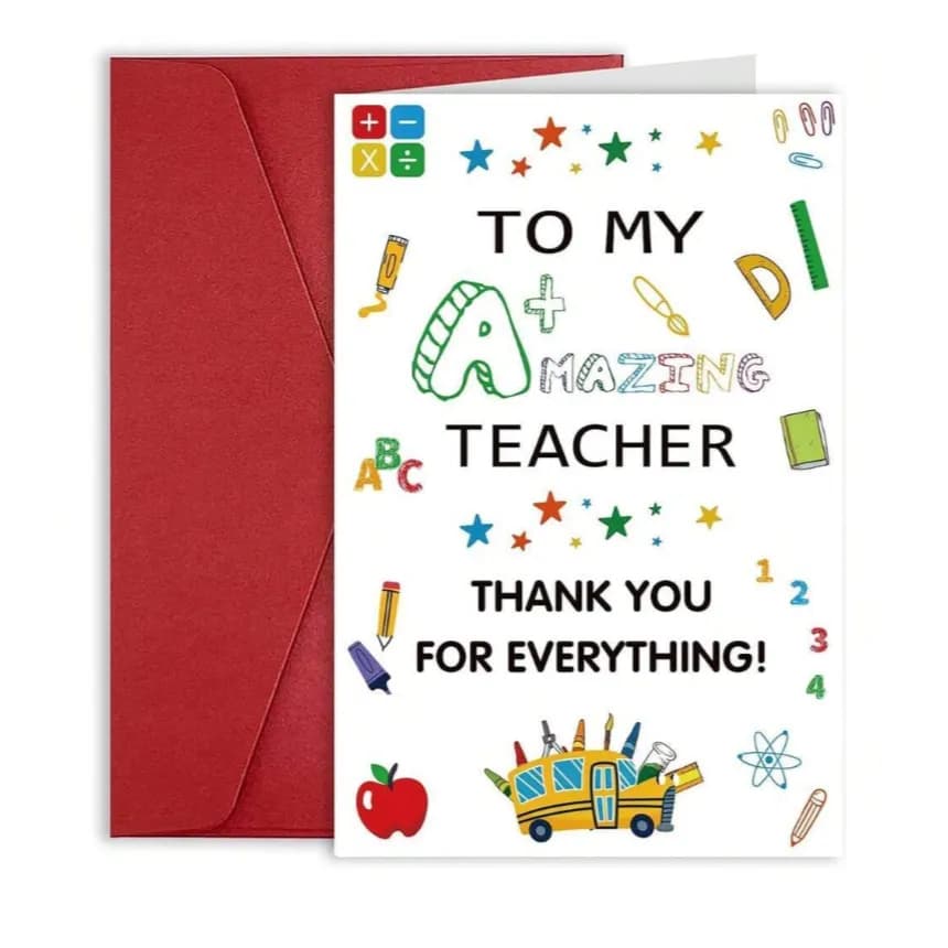 To My A+ Amazing Teacher 