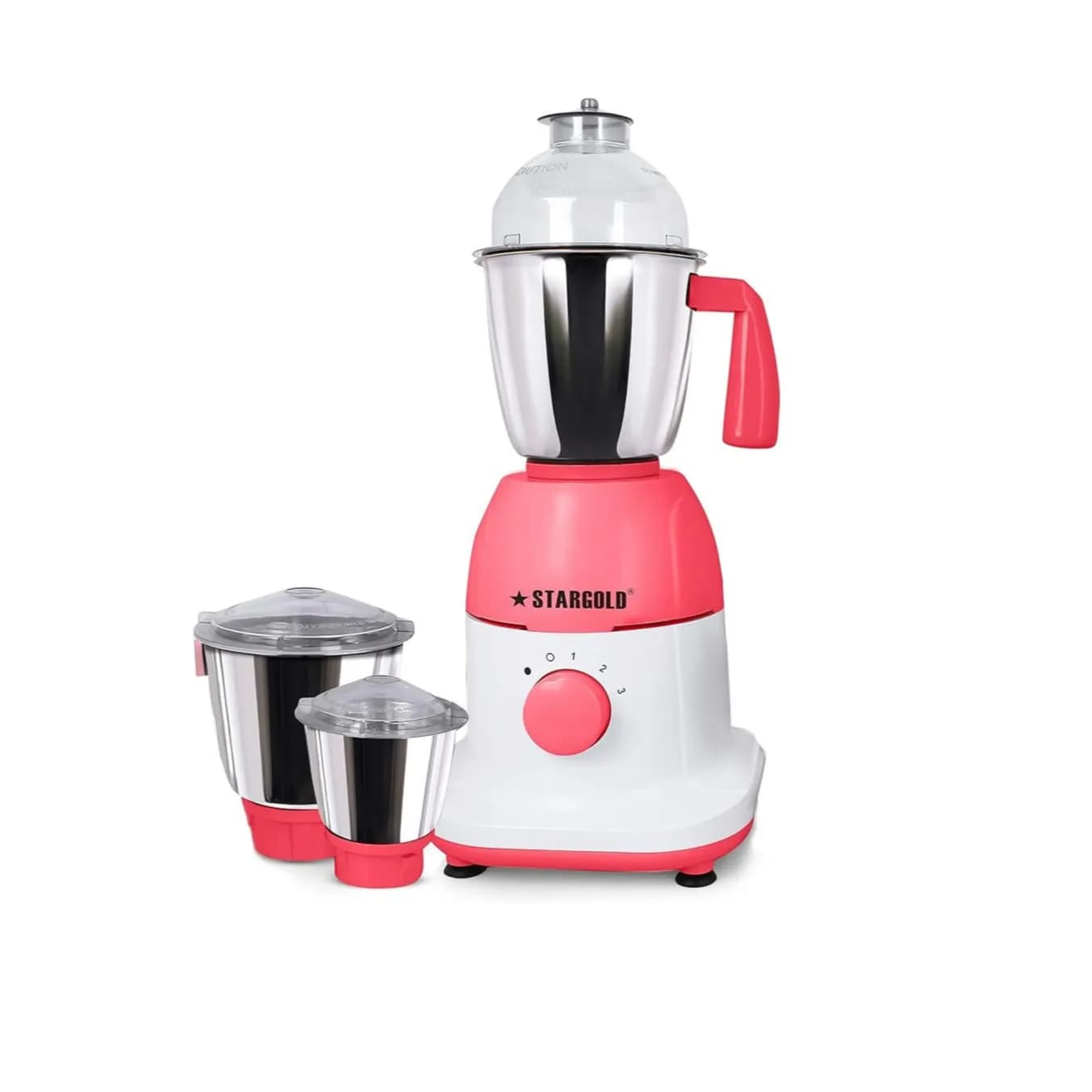 STARGOLD 3 in 1 Mixer Grinder 600 Watts Stainless Steel SG-1373