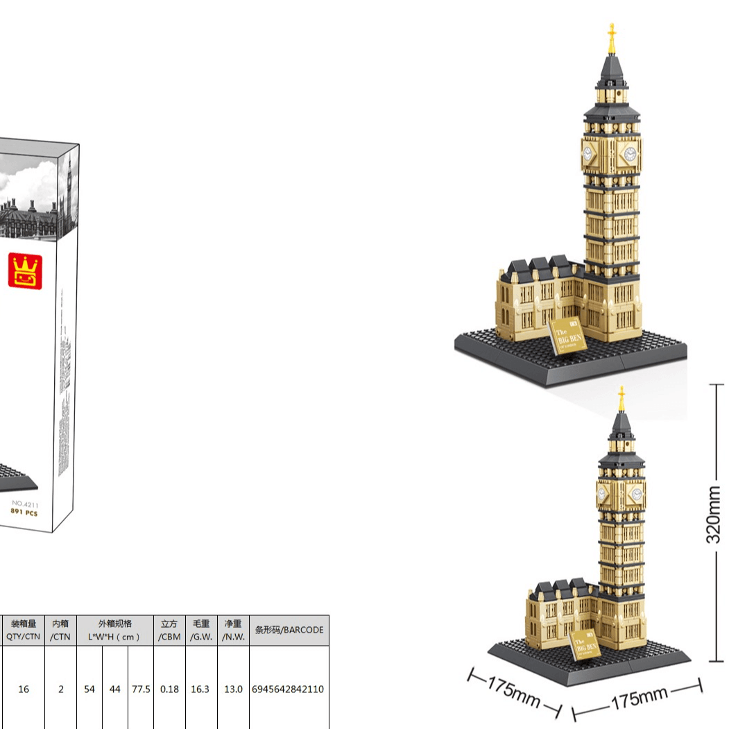 Elizabeth Tower-england (Architecture Series Collection)
