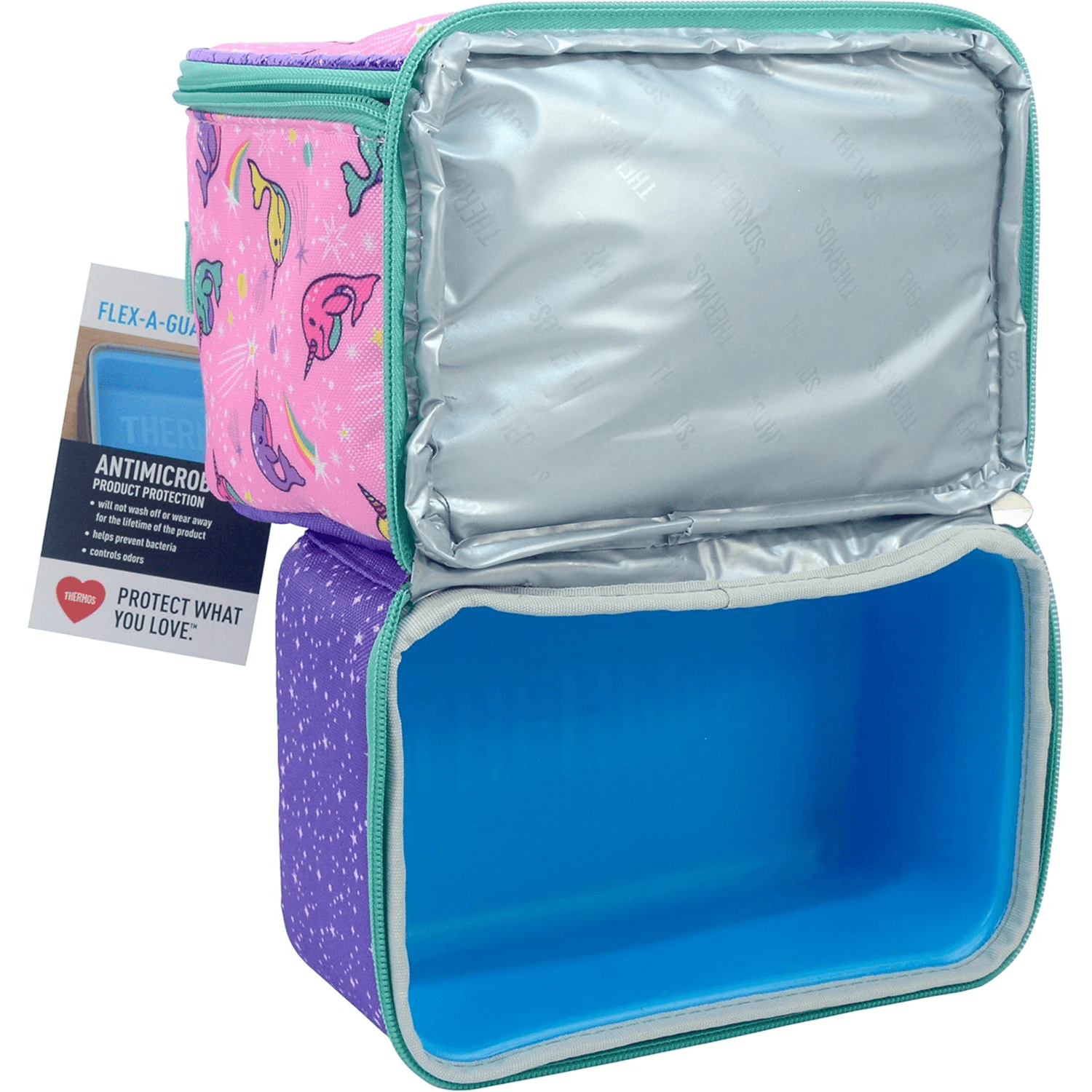 THERMOS - Dual Lunch Kit with LDPE liner - Narwhals in Space