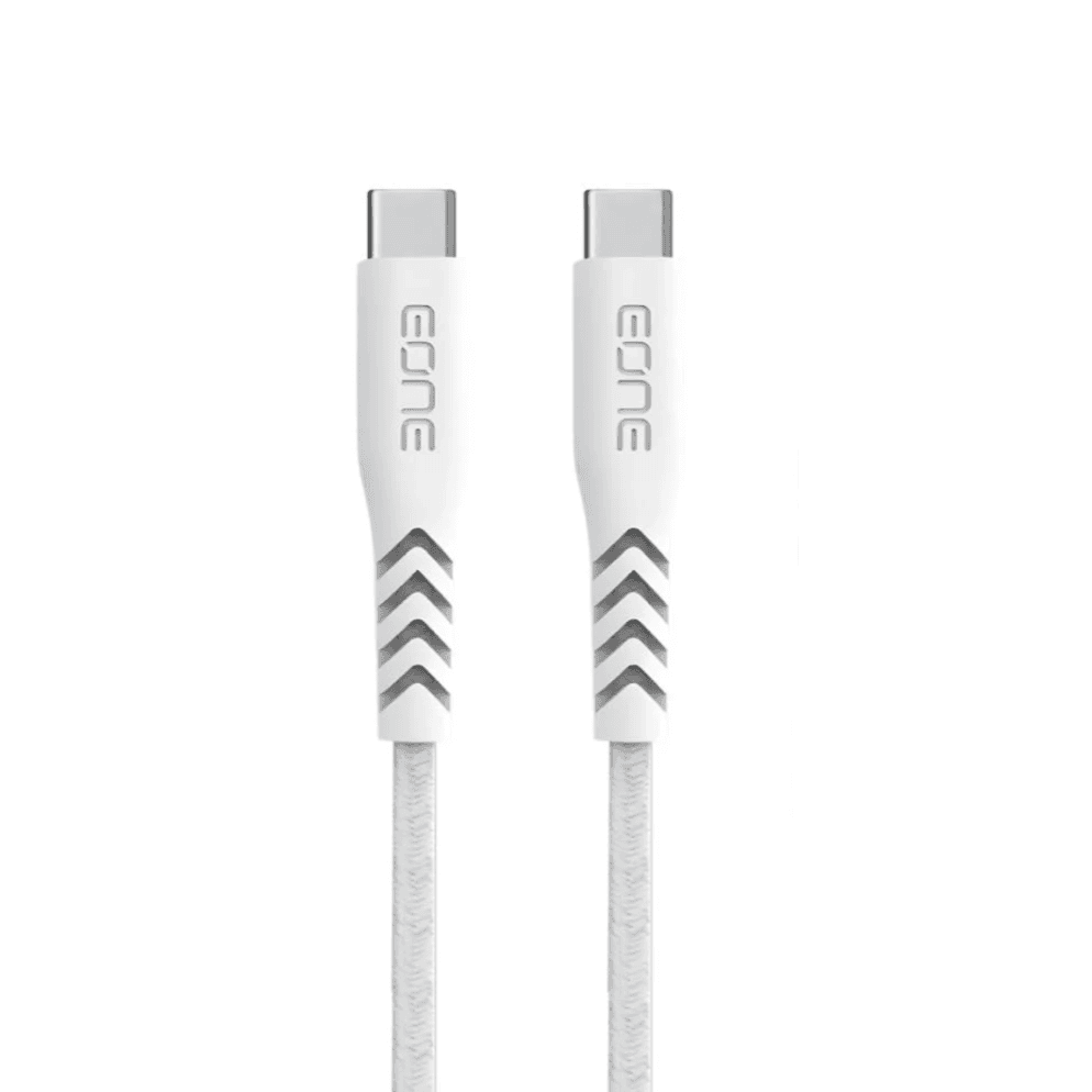 EONE - Braided Data Cable PDTYPE-C TO TYPE-C (E1203038) white
