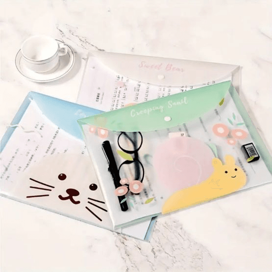 4pcs/set Cartoon Animal Pattern A4