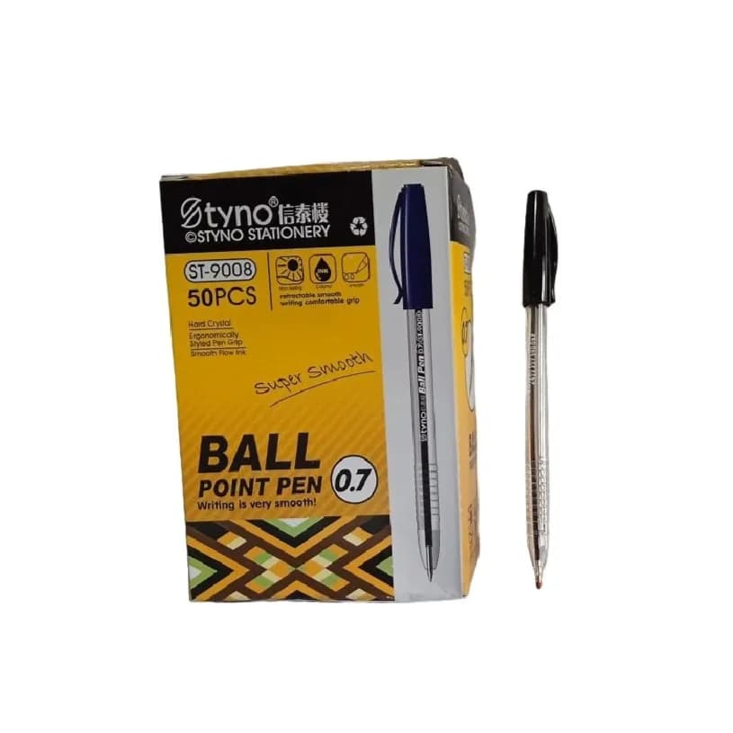 Styno 9008 ball pen black 50 pcs  