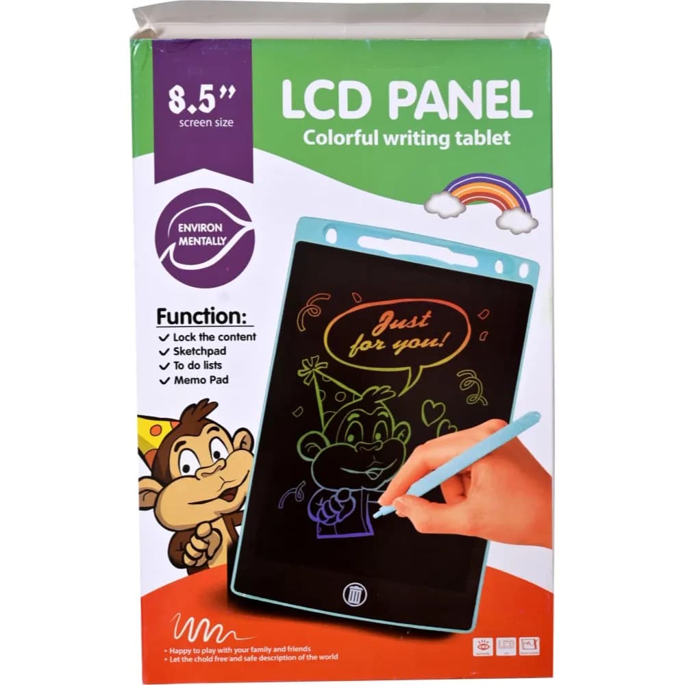 colorful writing tablet 8.5" for kids