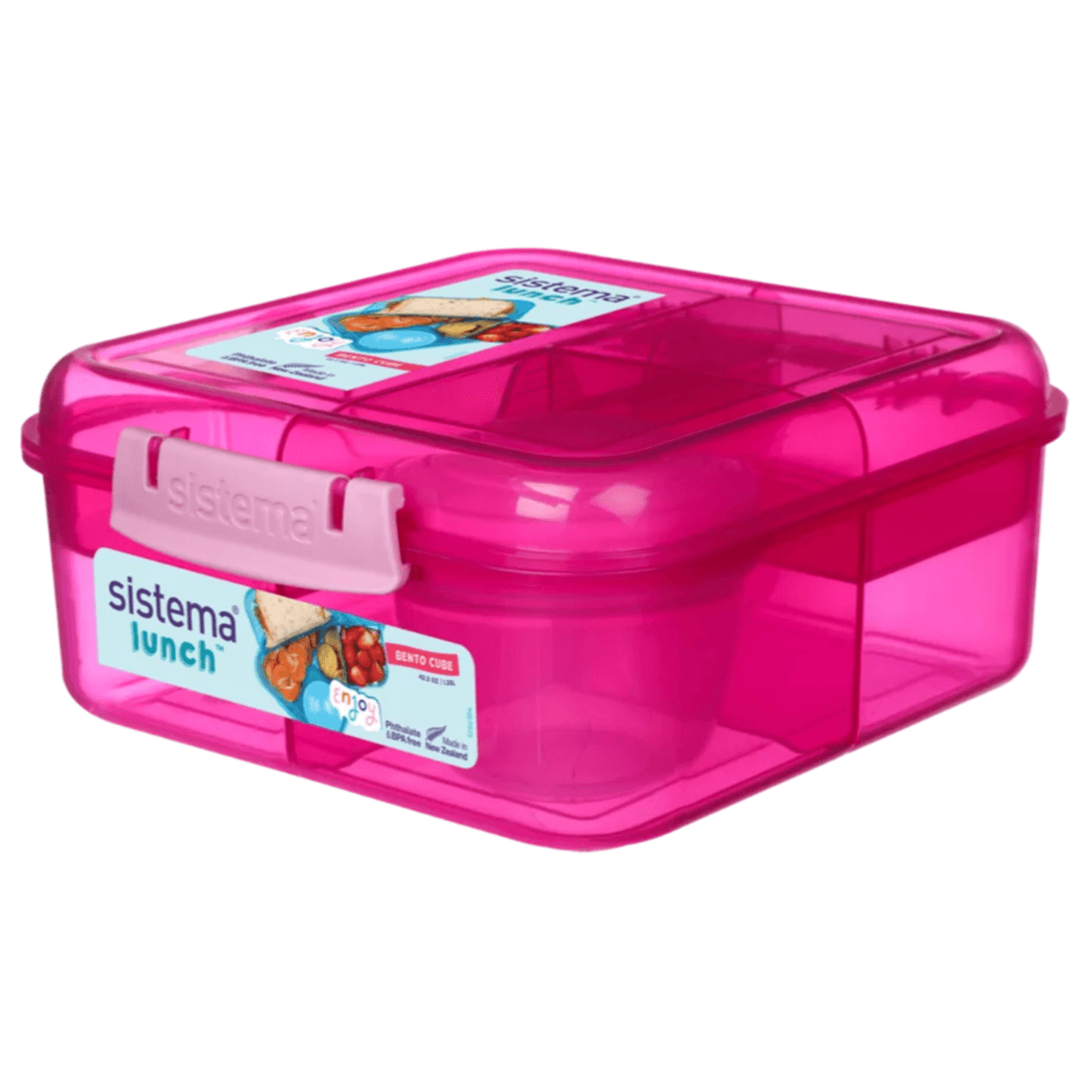 Sistema Bento Cube Lunch Box  Pink Color - 1.25L - LXSC39