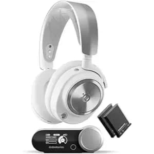 SteelSeries Arctis Nova Pro Wireless Multi-System Gaming Headset - Neodymium Magnetic Drivers - Active Noise Cancellation - Infinity Power System - Gen 2 Mic - PC, PS5, PS4, Switch, Mobile - White