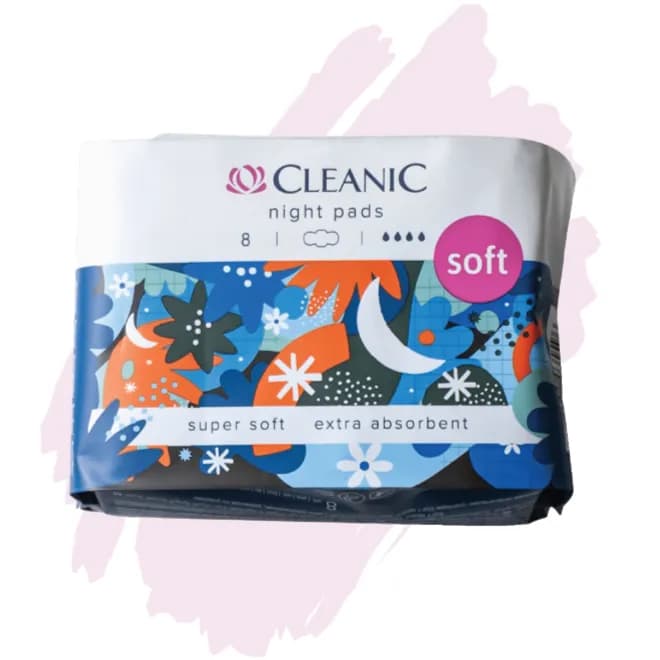 Cleanic Night Pads 8 Pcs