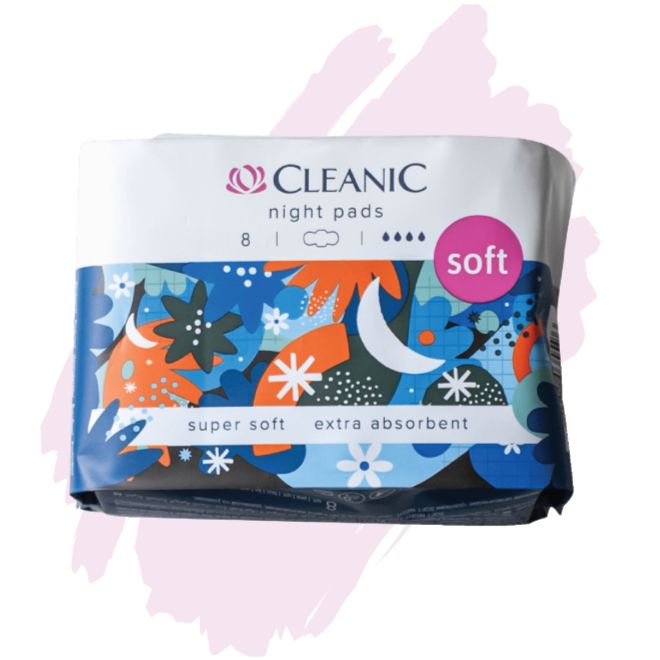 Cleanic Night Pads 8 Pcs