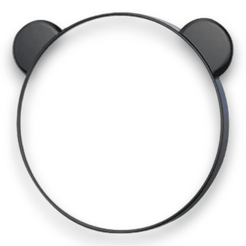 Magnetic Mobile Phone Rear Camera Selfie Mirror (Black)