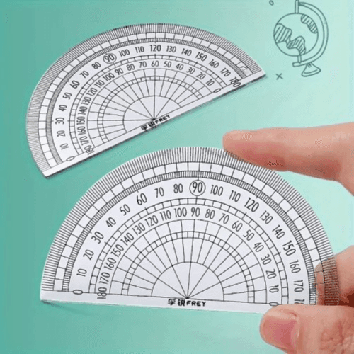 7 Pieces/box Ruler Set Compass Triangle Ruler School (Green)