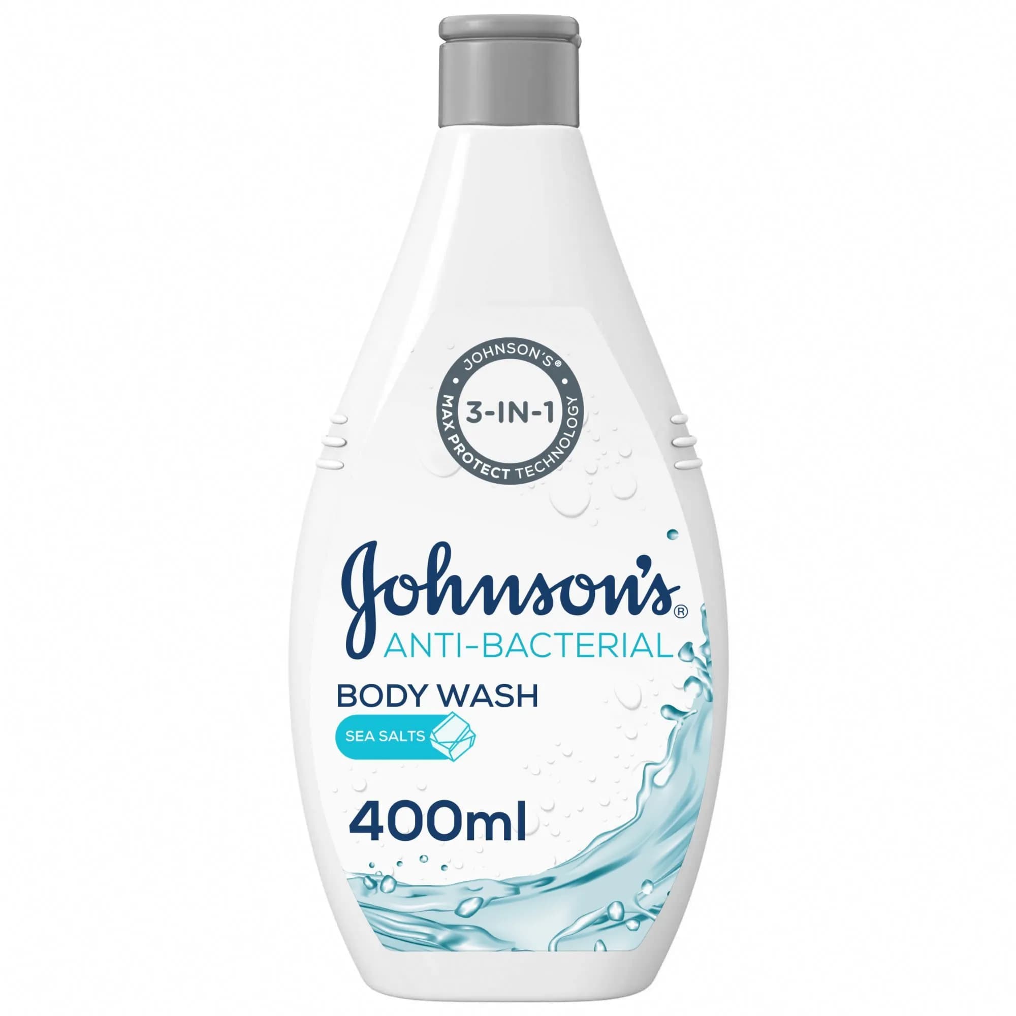 Johnsons Anti-bacterial 400ml Bodywash Sea Salt