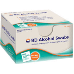 Bd Alcohol Swab 100's
