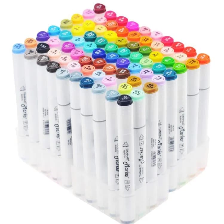 Twin Marker Colour Pen 18Pcs 1717-18,818-18