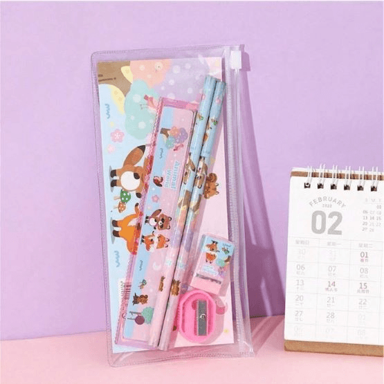 5pcs Stationery Set (Animal Garden)