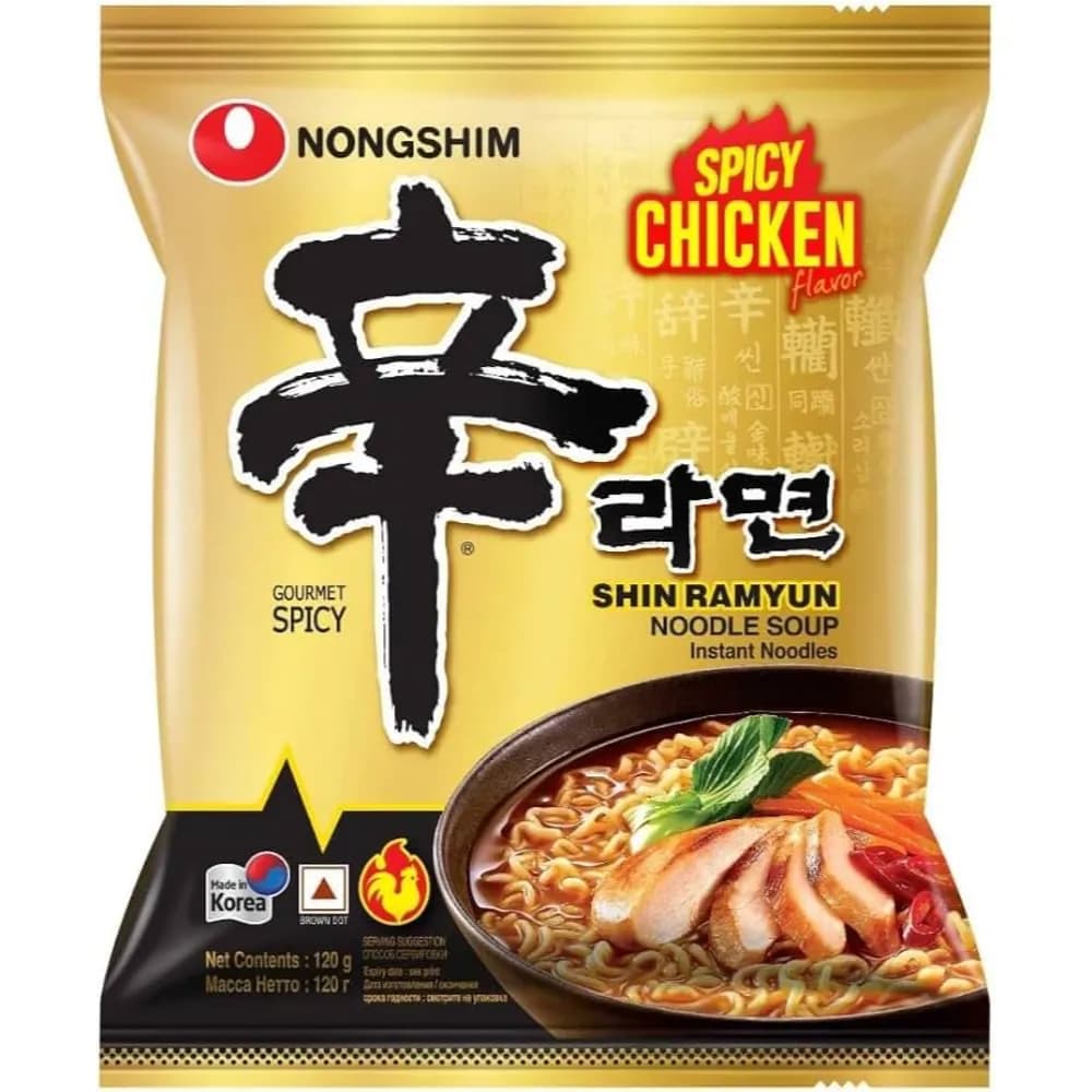 Nongshim Spicy Chicken Shin Ramyun Noodle Soup 120g