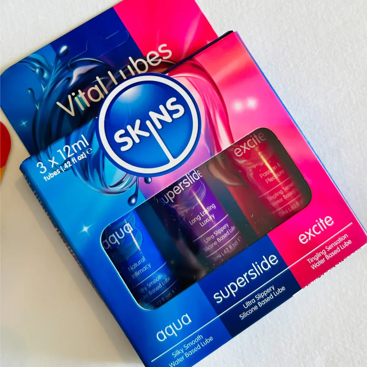 Skins Vital Lubricant (Aqua, Super Slide, Excite) 3*12ml