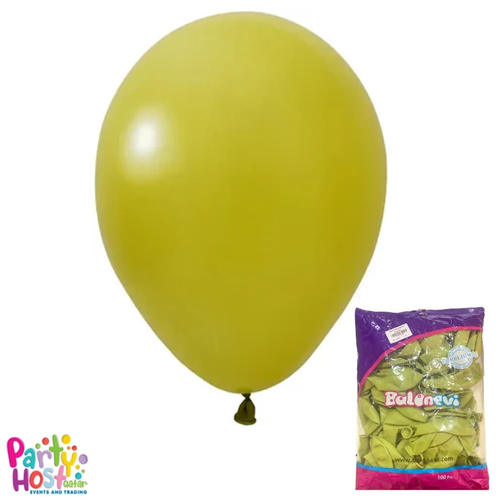 Olive Balloon 12Inch (100Pcs Per Pack)