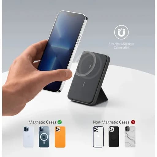 Magnetic Power Bank with Stand (5000mAh) - Anker A1611H11