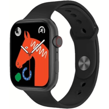 Modio U11 Max Series 9 Smart Watch 2.2 Inch Full Screen with 10 Pairs of Bands and Wireless Charger for Women/Men, Black