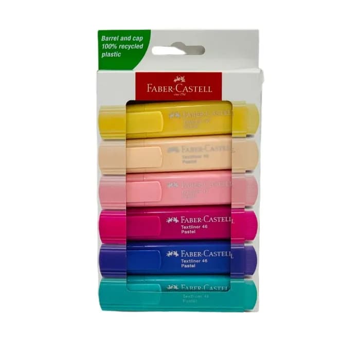 Faber Castell Highlighter Pastel 1x6