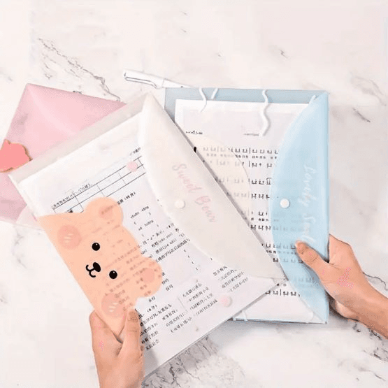 4pcs/set Cartoon Animal Pattern A4