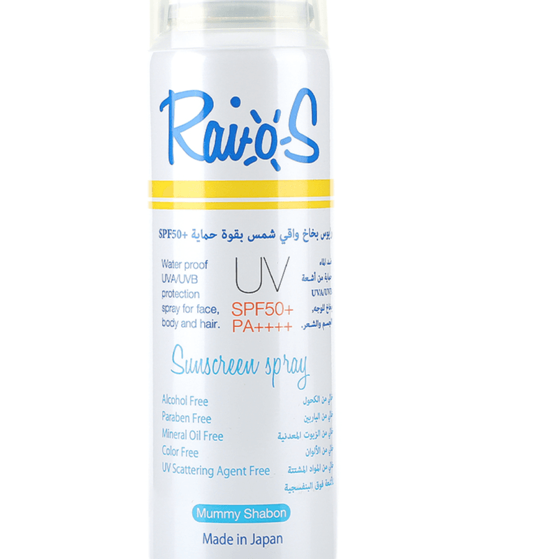 Raios Sunscreen Spray SPF 50 Mummy Shabon