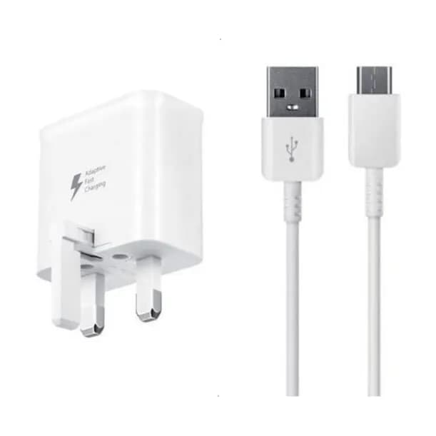 SAMSUNG CHARGER 15W WITH USB-A TO C CABLE WHITE