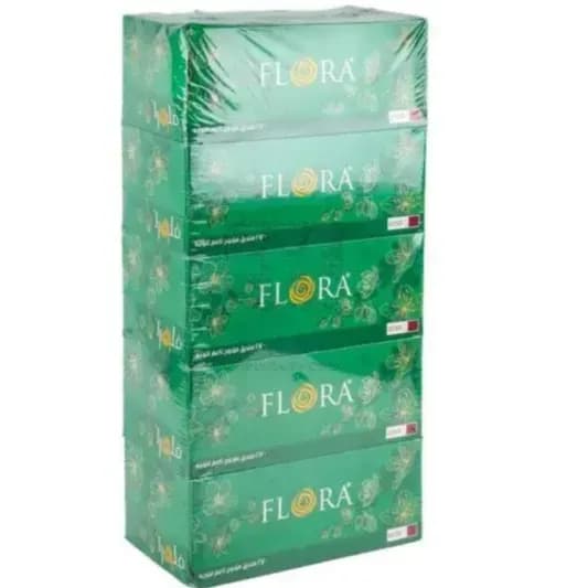 Flora Soft Facial Tissue 5x 200 Ply