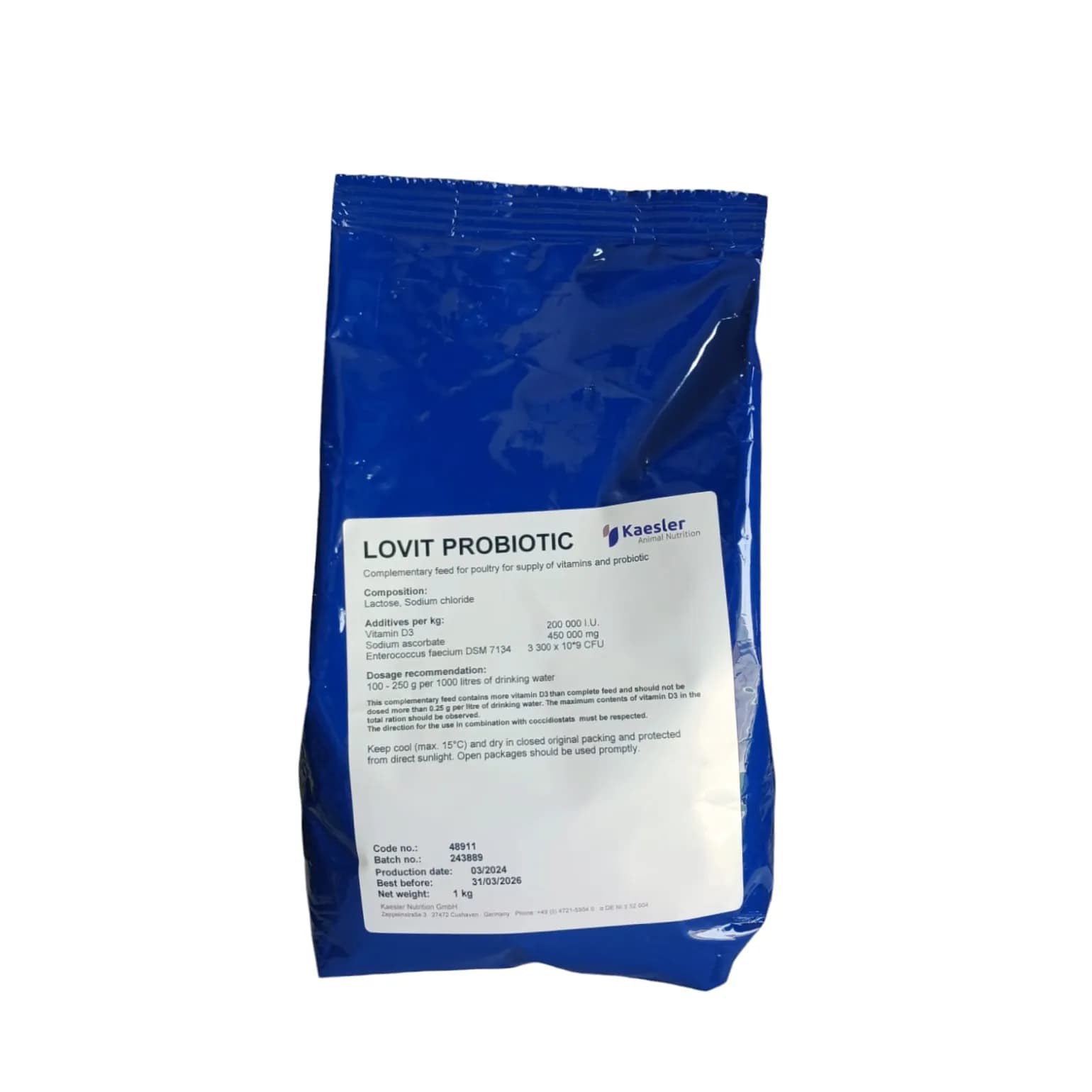 LOVIT Probiotic Powder 1Kg - Kaesler