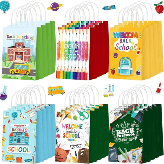 24pcs Back To School Gift Bags With Handle