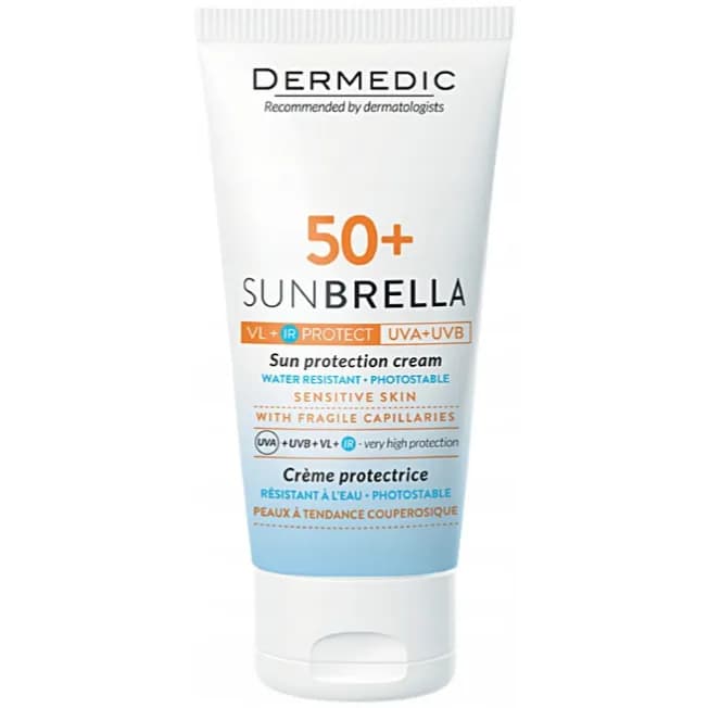 DERMEDIC SUNBRELLA SPF 50+  SKIN WITH FRAGILE CAPILLARIES 50ML