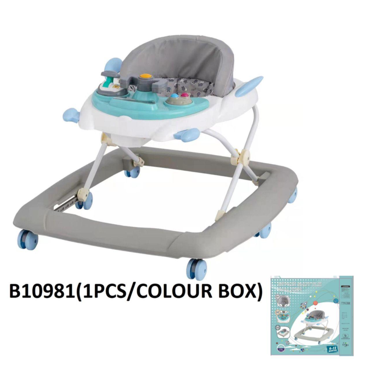 Foldable Baby Walker - Grey B10981