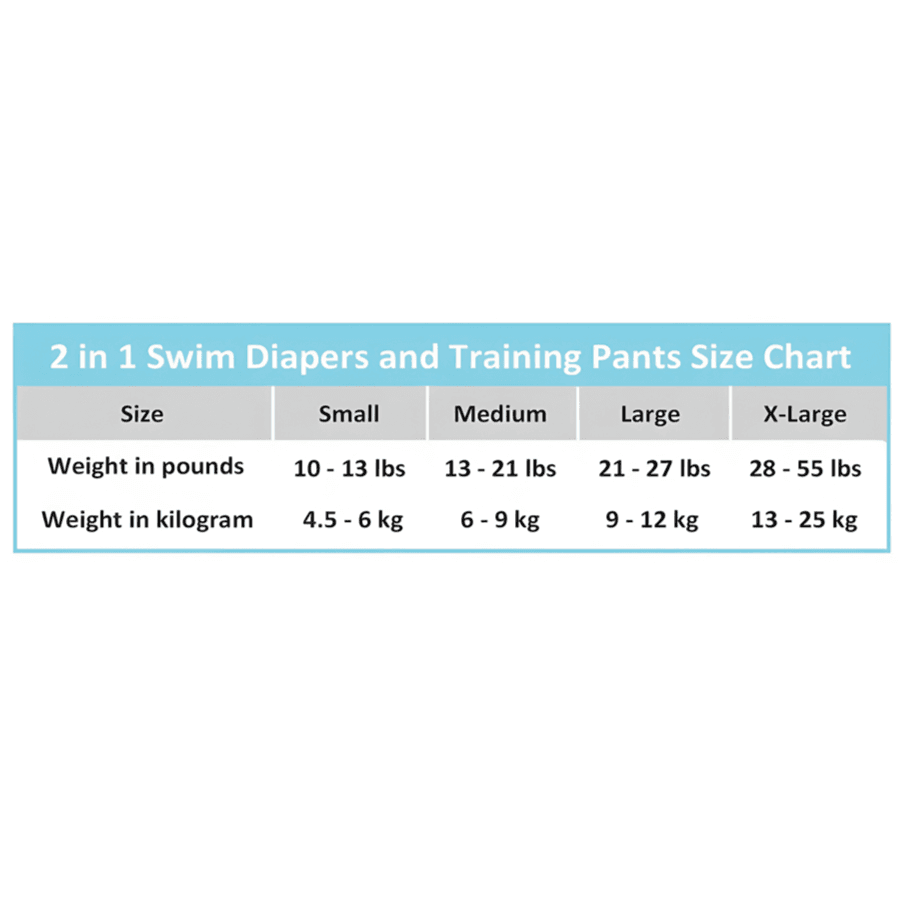 Charlie Banana 2in1 Swim Diaper & Training Pants White L