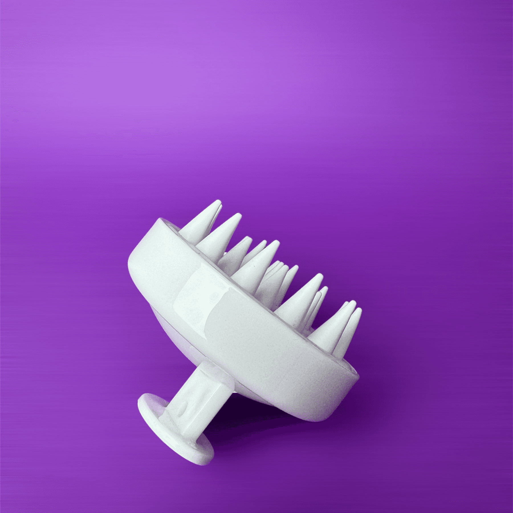 SCALP MASSAGER BRUSH FOR ENHANCED HAIR CARE - White