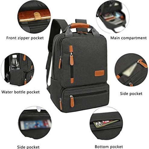 Laptop Backpack - Black