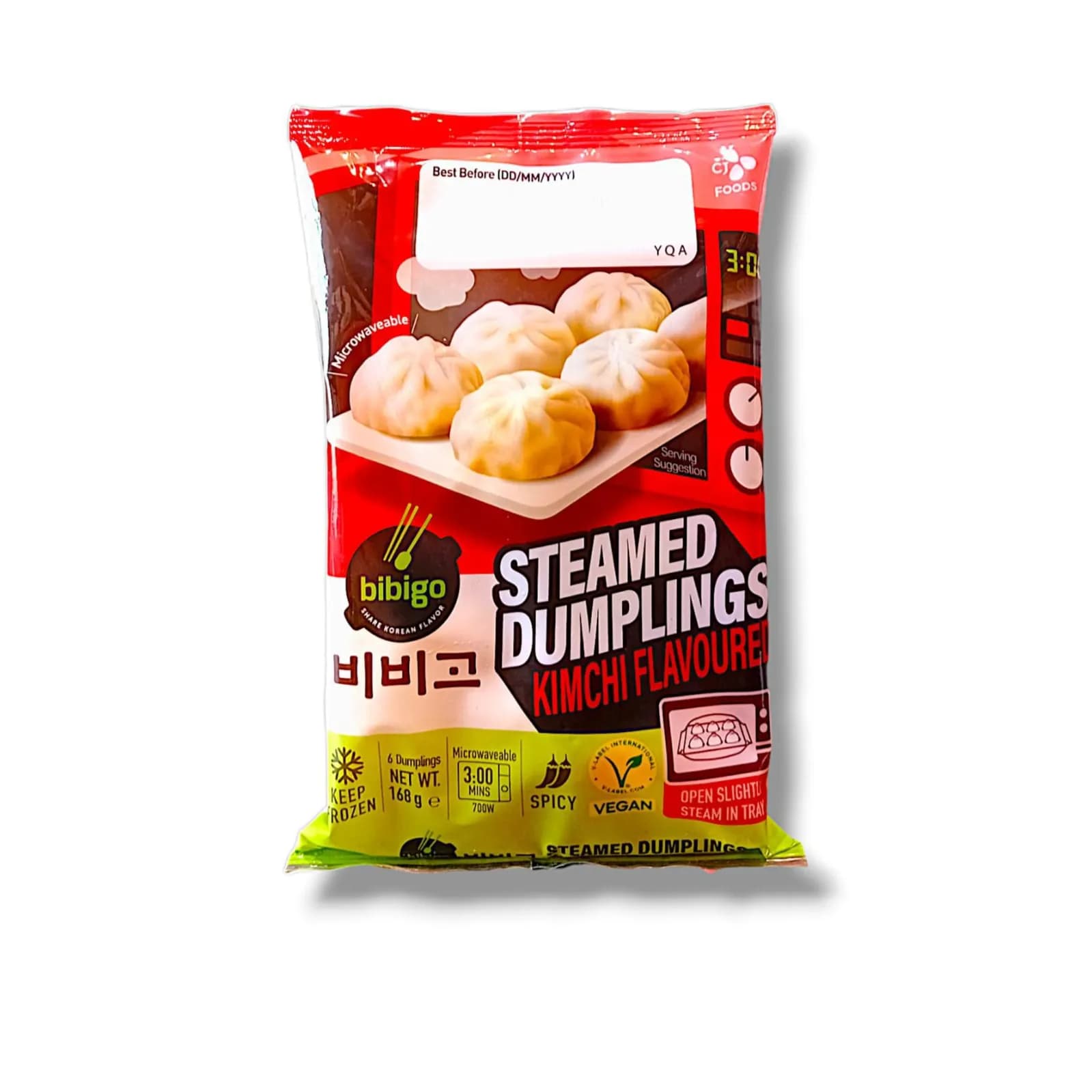 Bibigo Steamed Dumplings Kimchi 168g