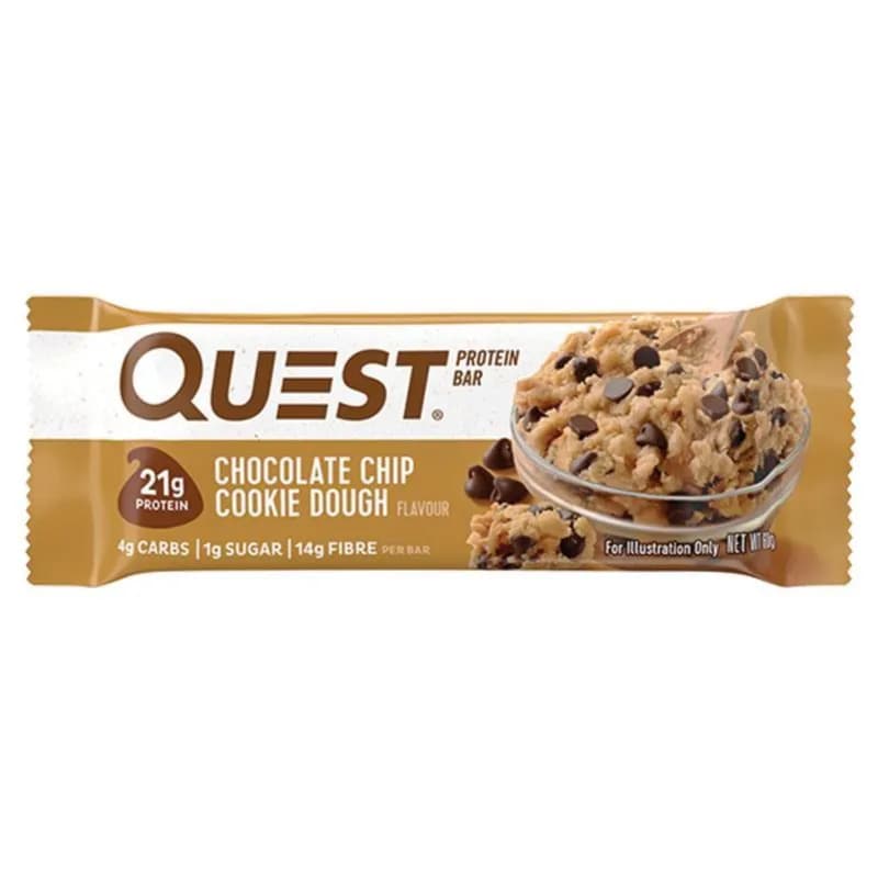 QUEST PROTEIN BAR CHOCOLATE CHIP COOKIE DOUGH 60GM