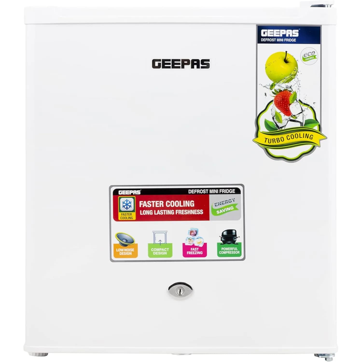 Geepas 60l Defrost Mini Fridge Grf654wpen