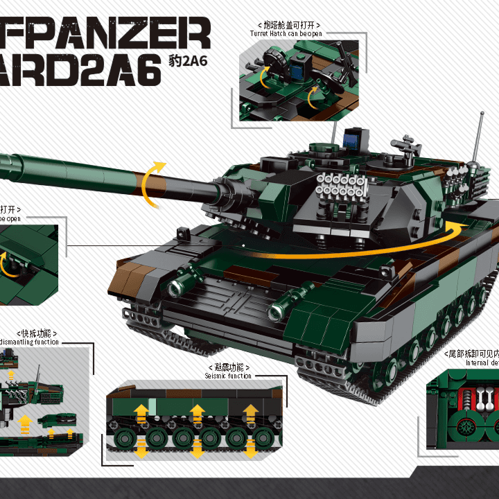 Leopard 2A6 (1:30) / The Fastest Military Tank Ever