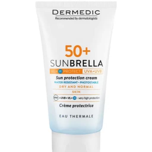 DERMEDIC SUNBRELLA SPF 50+ SUN PROTECTION DRY AND NORMAL SKIN 50ML