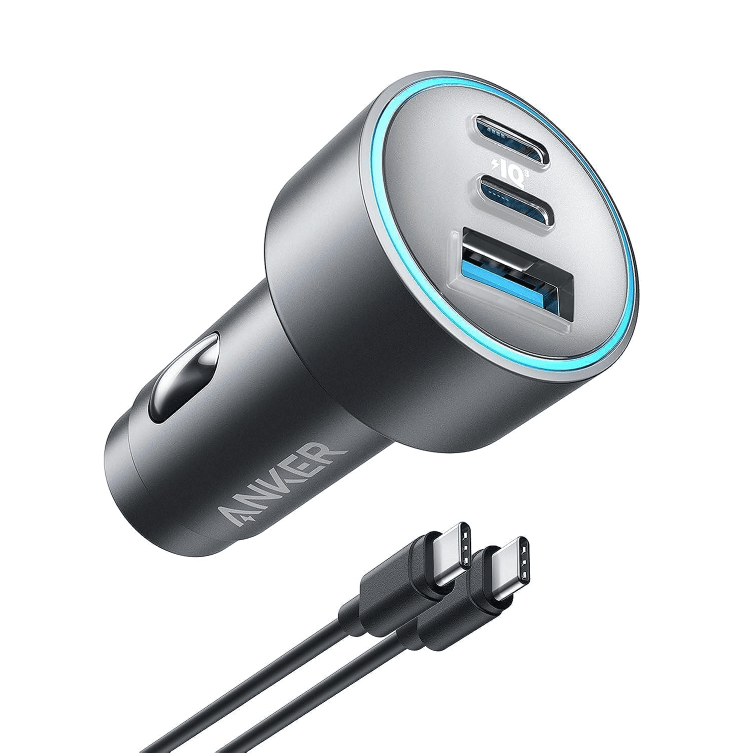 ANKER 335 CAR CHARGER 3 PORT 67W WITH C TO CCABLE 