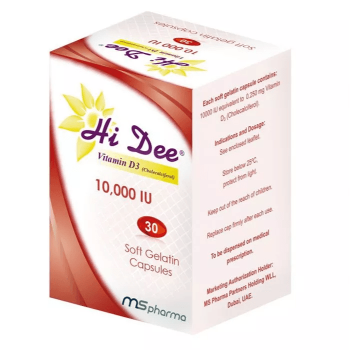 هاي دي 10.000 وحدة دولية 30 كبسولة