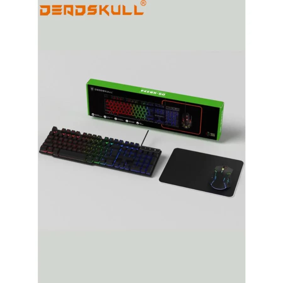 Deadskull Gaming keyboard with mouse & mousepad  DS-KB334